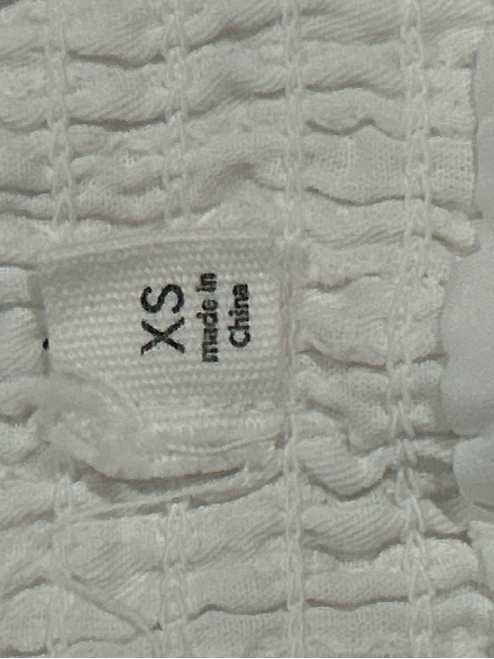 Women’s White Ruffled Mini Skirt - Picture 2 of 2
